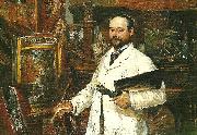 Ernst Josephson Portratt av ALFRED Wahlberg oil painting artist